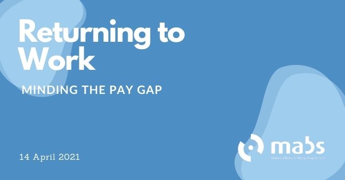 banner for post on returning to work minding the paygap