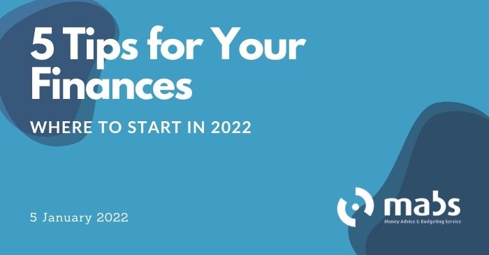 banner for post on 5 tips for your finances 2022