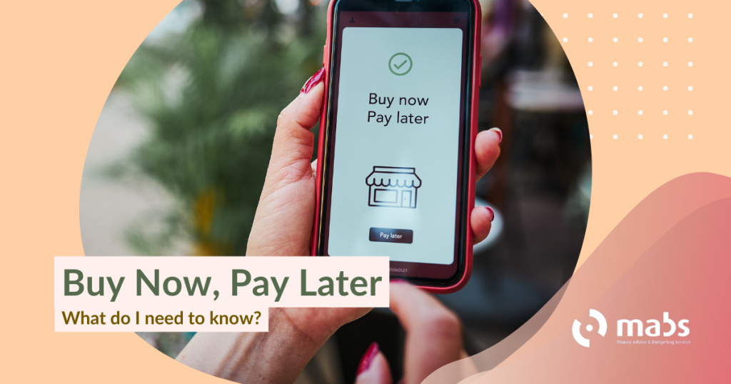 Cover image of the blog 'Buy Now, Pay later' - what do we need to know. The post contains an image is off a phone with a payment app displayed on the screen