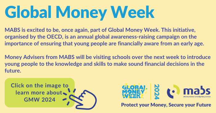 A graphic with the title Global Money Week. Followed by two paragraphs explaining what global money week is all about and a link asking the visitor to click here to learn more.